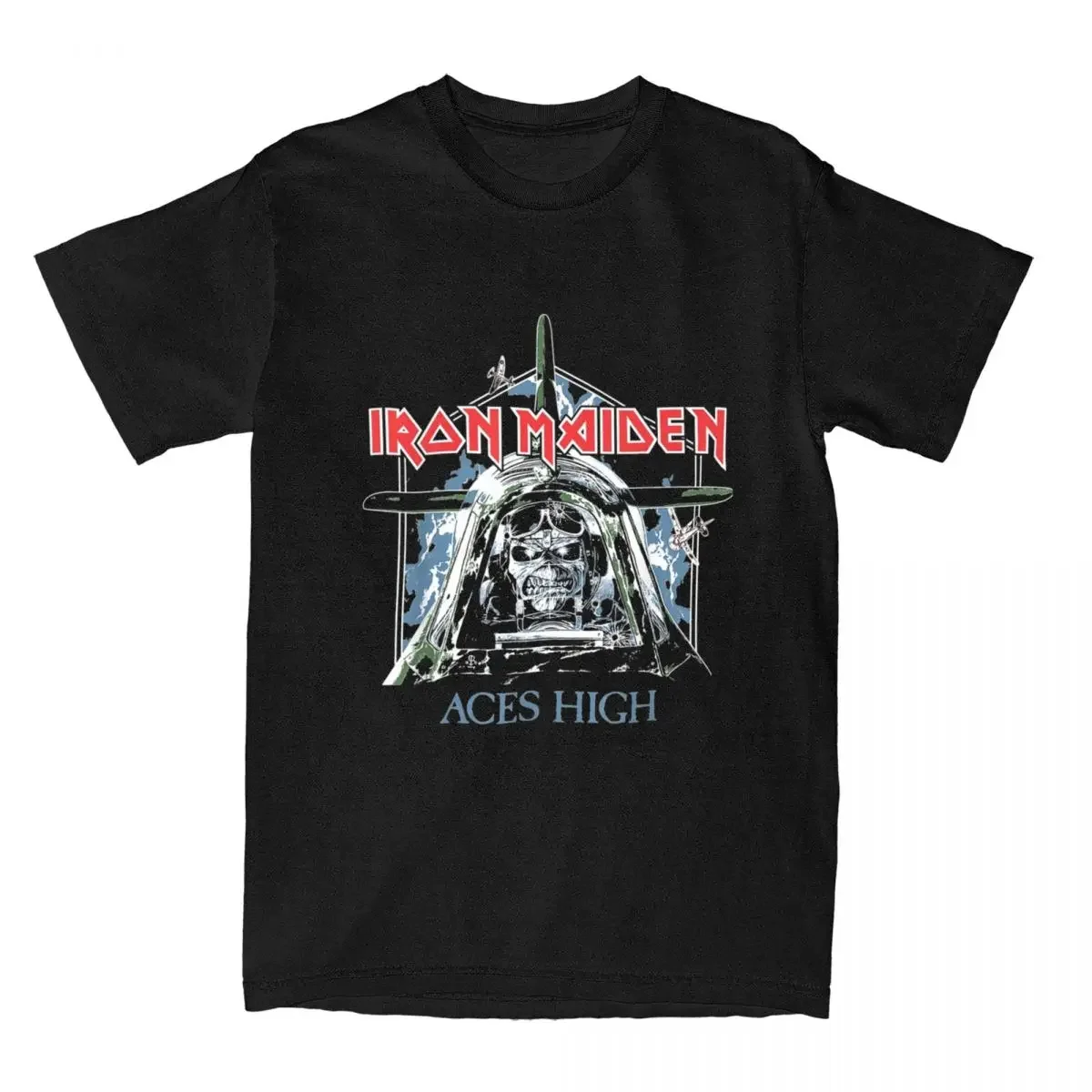 Novelty Heavy Metal Band Ironmaiden T Shirt Men men Cotton Tee Shirt Graphic Printed Clothing