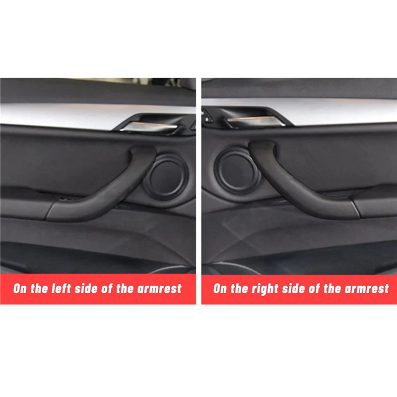 

4X 51417417513 Car Left Right Interior Door Pull Handle Armrest Cover Trim For BMW X1 X2 F48 F49 F39 2016-2020