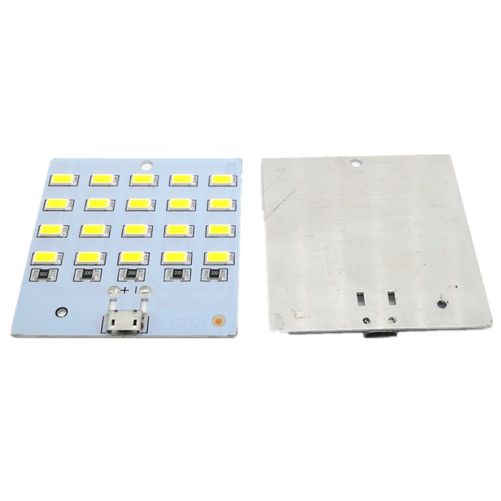 USB Light 5730 smd 5V 430mA~470mA White  Mirco Usb 5730 20 LED lighting panel USB mobile light Emergency night light