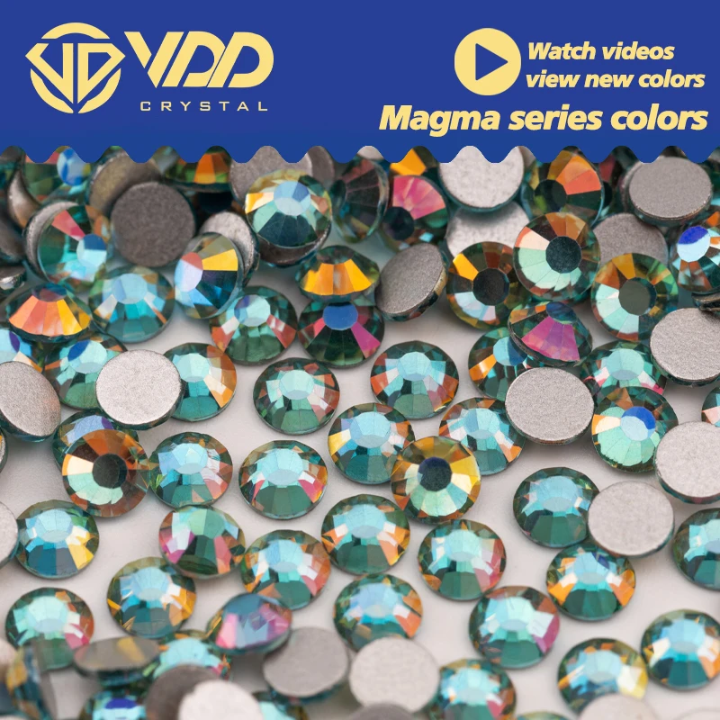 VDD 353 Magma-Aquamarine SS6-SS30 Glass Rhinestones Crystal Flatback Strass Stones For DIY Crafts Accessories Nail Art