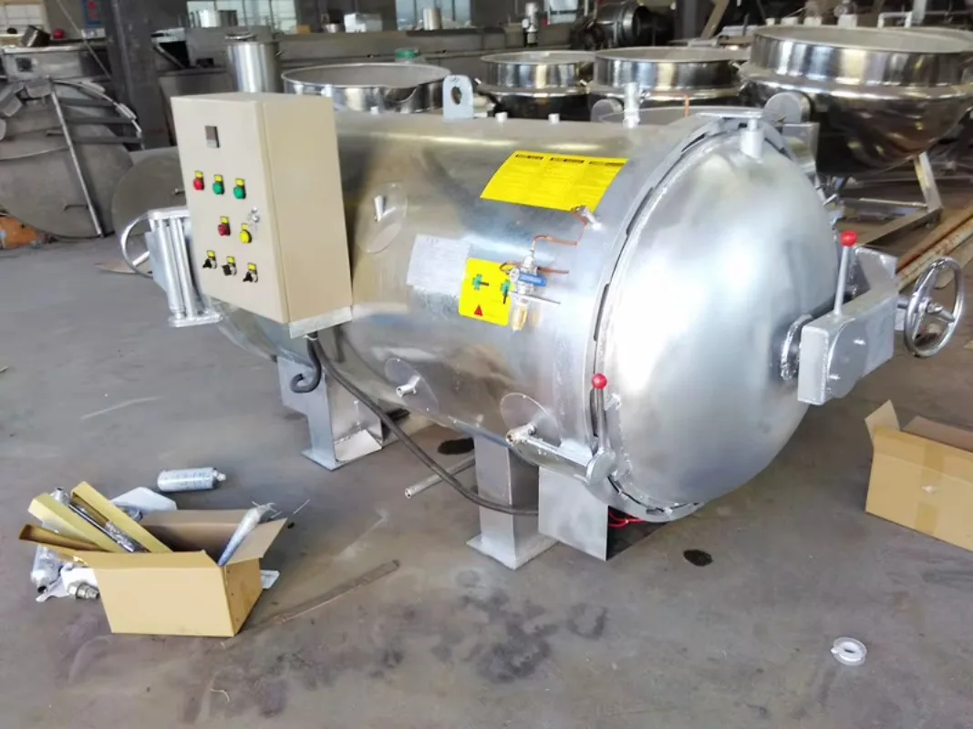 Commercial Saturated Steam Retort Sterilizer Stainless Steel Uniform Glass Bottle Food Processing Sale Support Custom