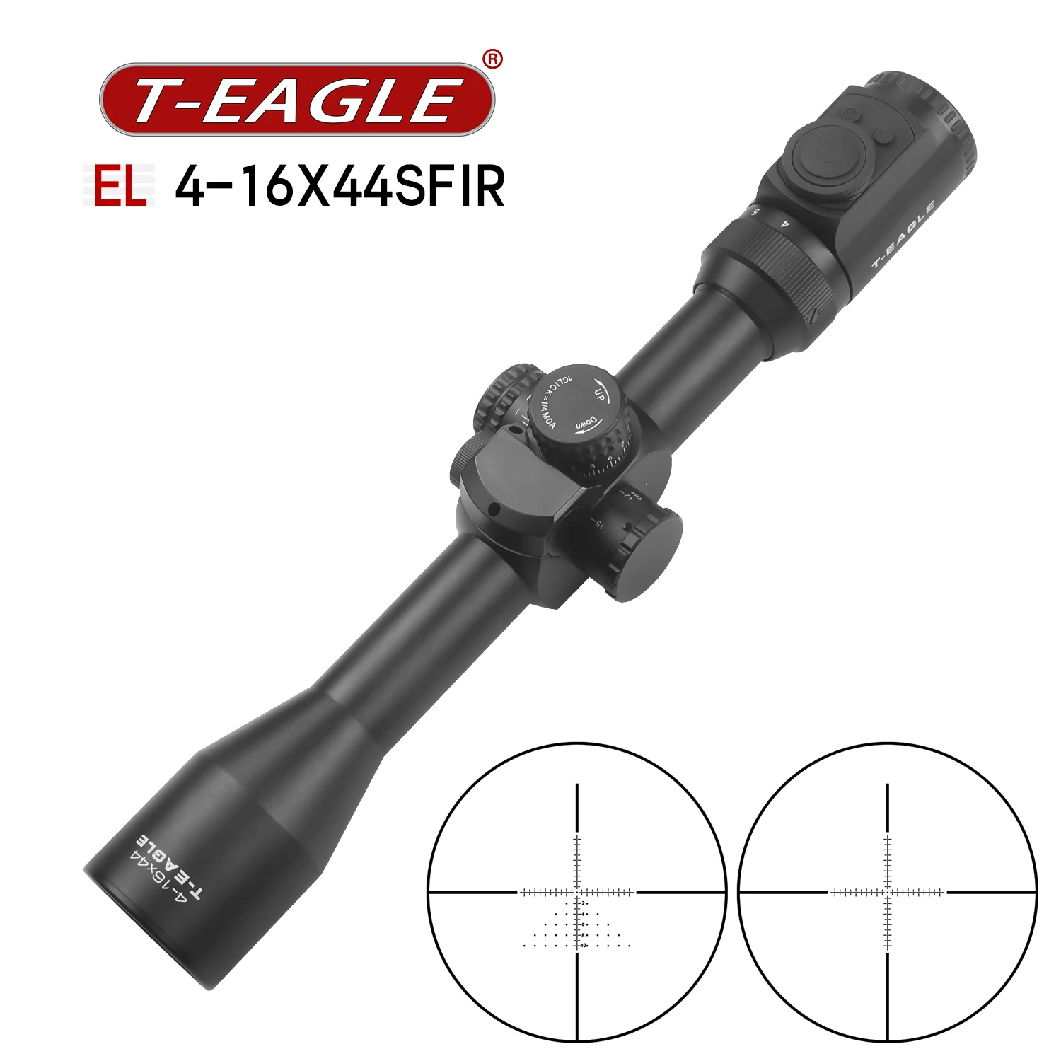 T-EAGLE EL4-16X44SF IR Tactical Optic Riflescope Hunting Rifle Scope Side Parallex Wheel Turrets Lock Reset Optical Sights