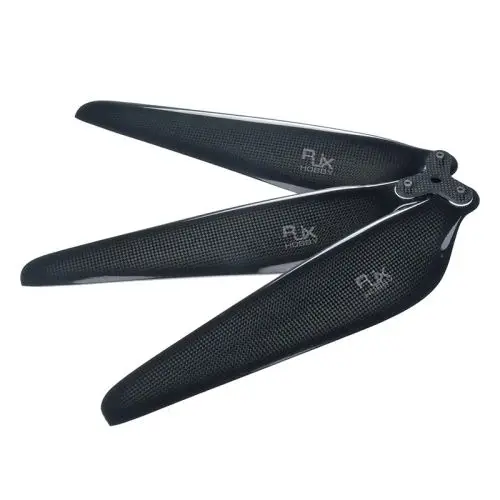 RJXHOBBY RJX1728 カーボンファイバー折りたたみ 3 ブレードプロペラ 28 X 9.2 セット RC ビッグ産業 drne 農業用