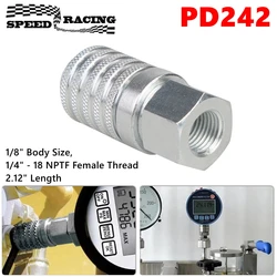 PD242 Series PD Steel Test Port and Diagnostic Equipment Quick Coupler with Female Thread 1/4