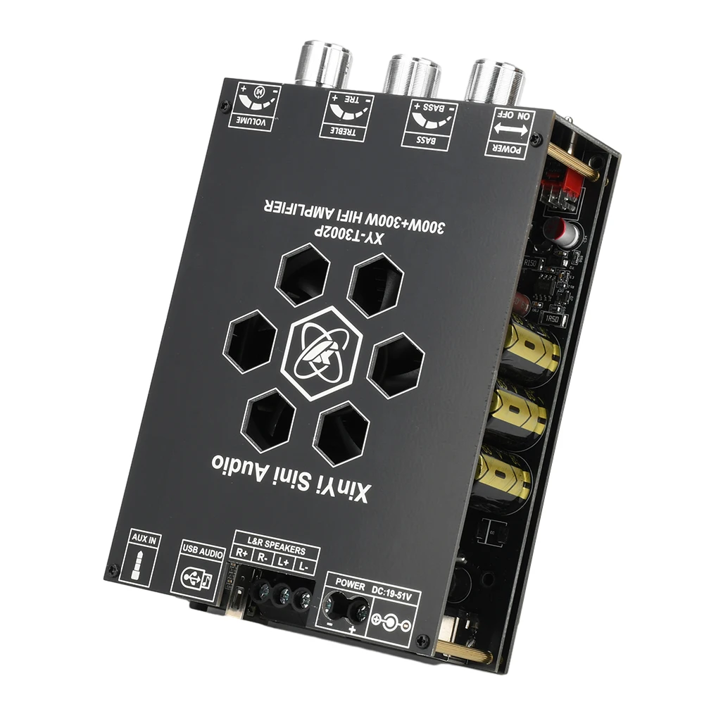 XY-T3002P 300W + 300W BT Stereo Digital Amplifier Board Volume