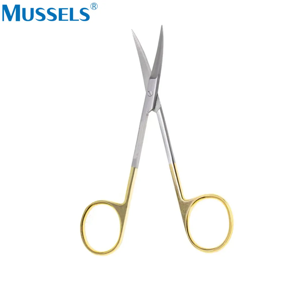 Surgical Scissors Stainless Steel Dental Hemostatic Forceps Medical Ophthalmic Scissors Plier Straight Curved Oral Surgery Tool