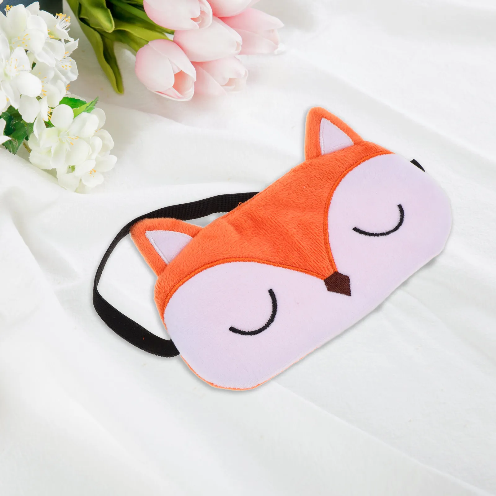Sleeping Eye Mask Fox Style Blackout Travel Sleep Cover Comfortable Contoured Fit Light Blocking for Women Eye Patches