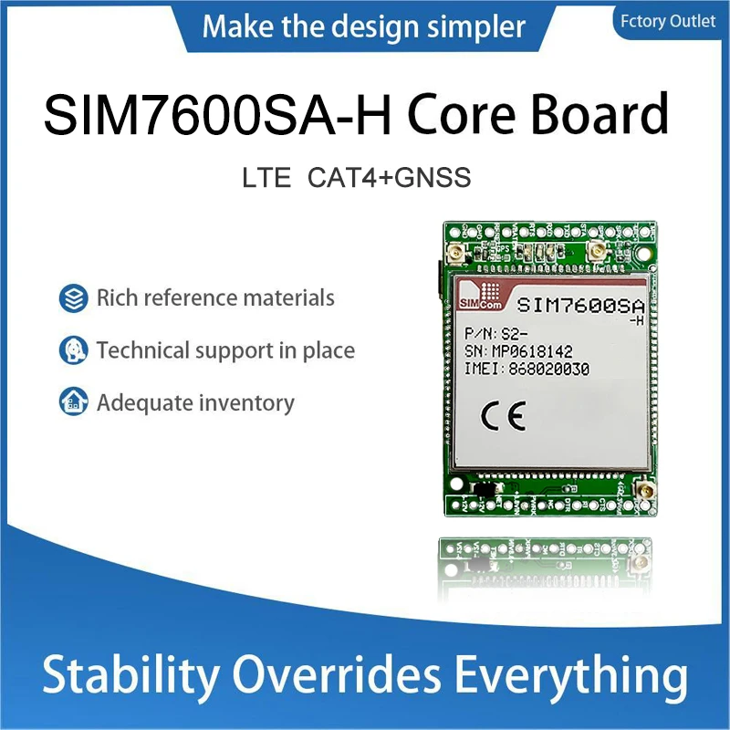 SIM7600SA-H Double-row needle Core Board Modem SIMCOM LTE CAT4+GNSS Module breakout kit with Antenna Australia/South America