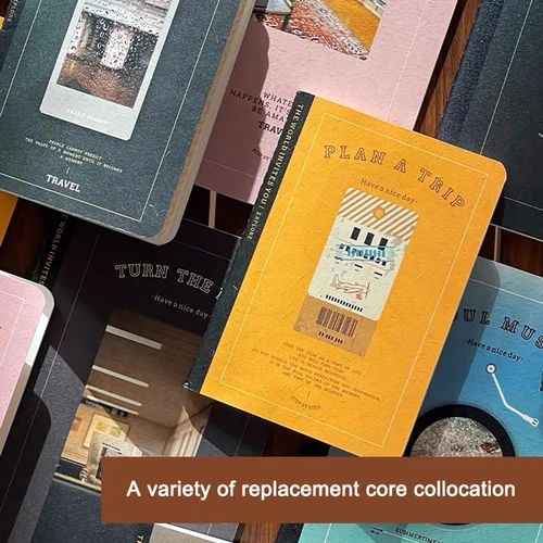 Imagen 2 del producto Cuaderno de pasaporte TN, cuaderno de viaje, diario de alta calidad, cuaderno americano retro, Bloc de notas para reuniones escolares y de oficina de negocios