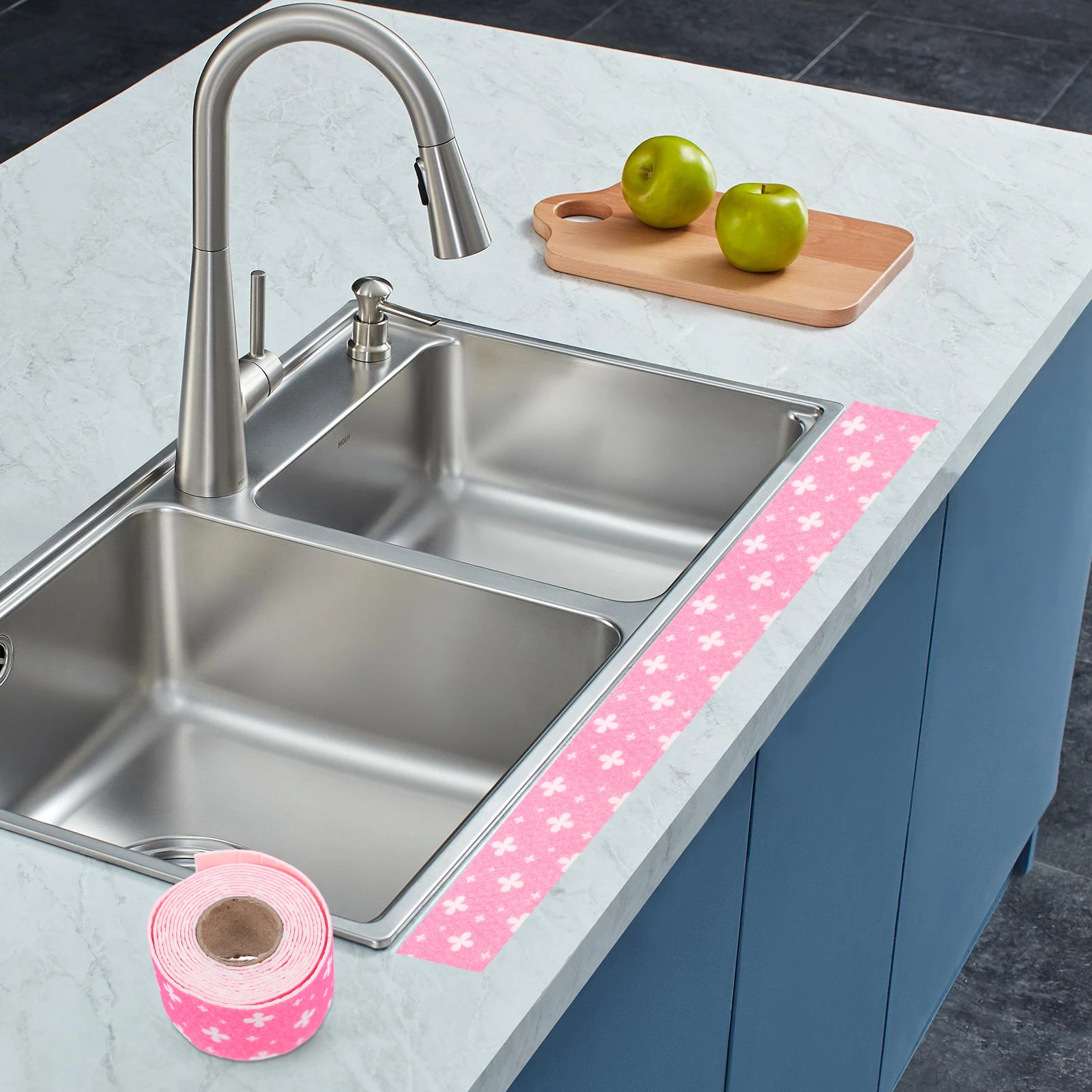 

1 Roll Waterproof Kitchen Wall Sticker Backsplash Static Oil Proof Wall Paper for Drawer Liner Cabinet Shelf Oil-Proof Wallpaper