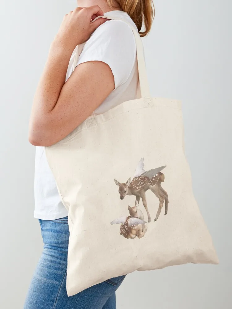 angel deer Tote Bag reusable shopping bags Canvas shoulder bag Canvas Canvas Tote Bag