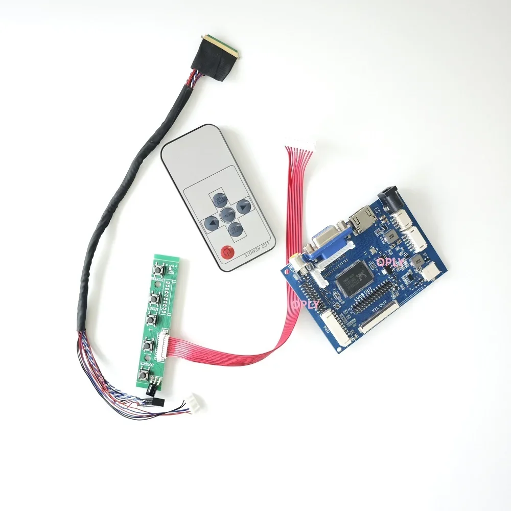 

For B101AW01 V1 B101AW01 V2 B101AW01 V0 WLED VGA 2AV HDMI-Compatible 40Pin LCD Panel LVDS 1024×576 Display Controller board Kit