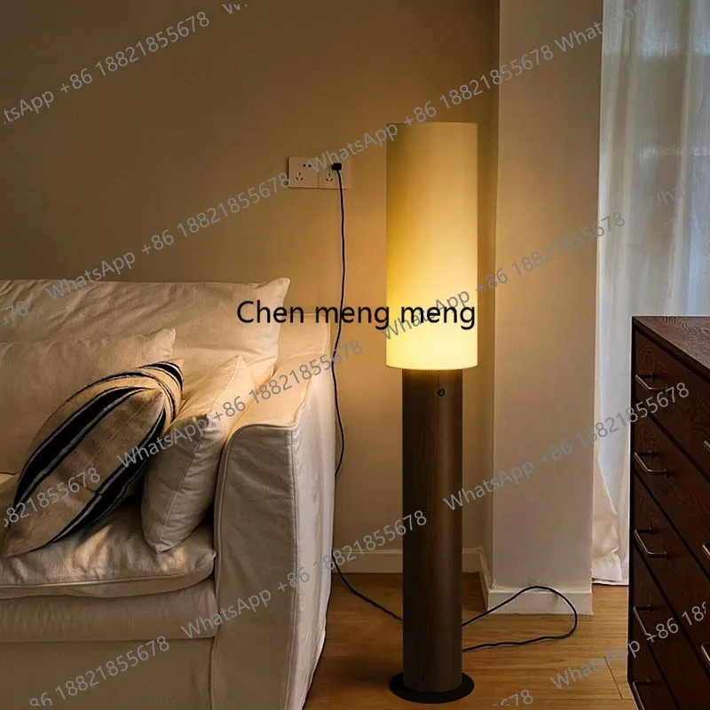 

Medieval simple log floor lamp living room bedroom study creative decoration new lamps