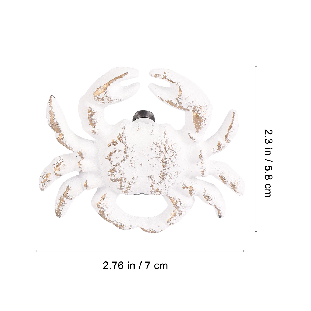 

Ocean Retro Wind Drawer H Single Hole Kitchen Cabinet White Cast Iron Door Knob Pull Hardware Furniture Knobs Modern Design