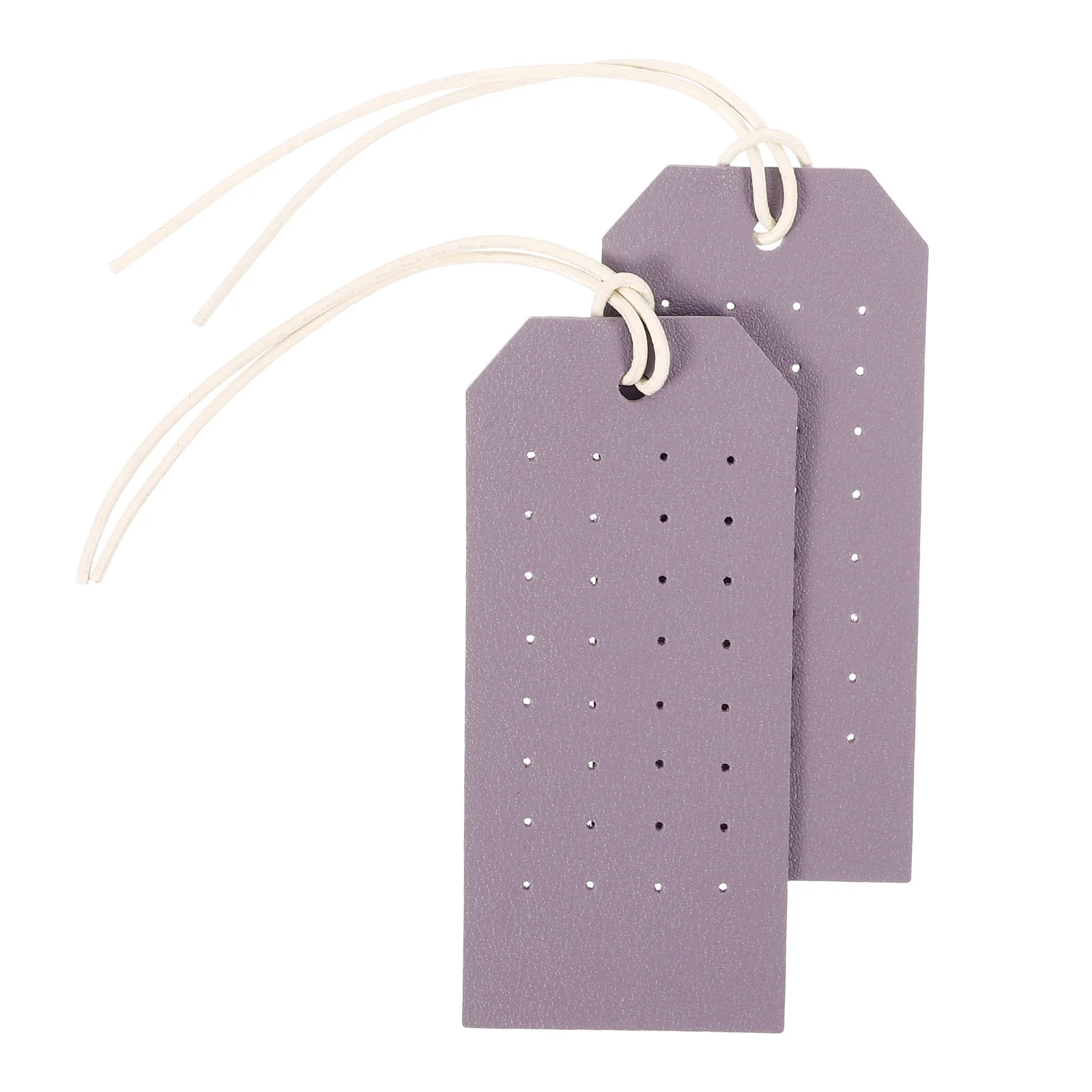 

2Pcs PU Earring Display Card Double Sided Jewelry Holder Cards Portable Travel Earring Organizer for Selling