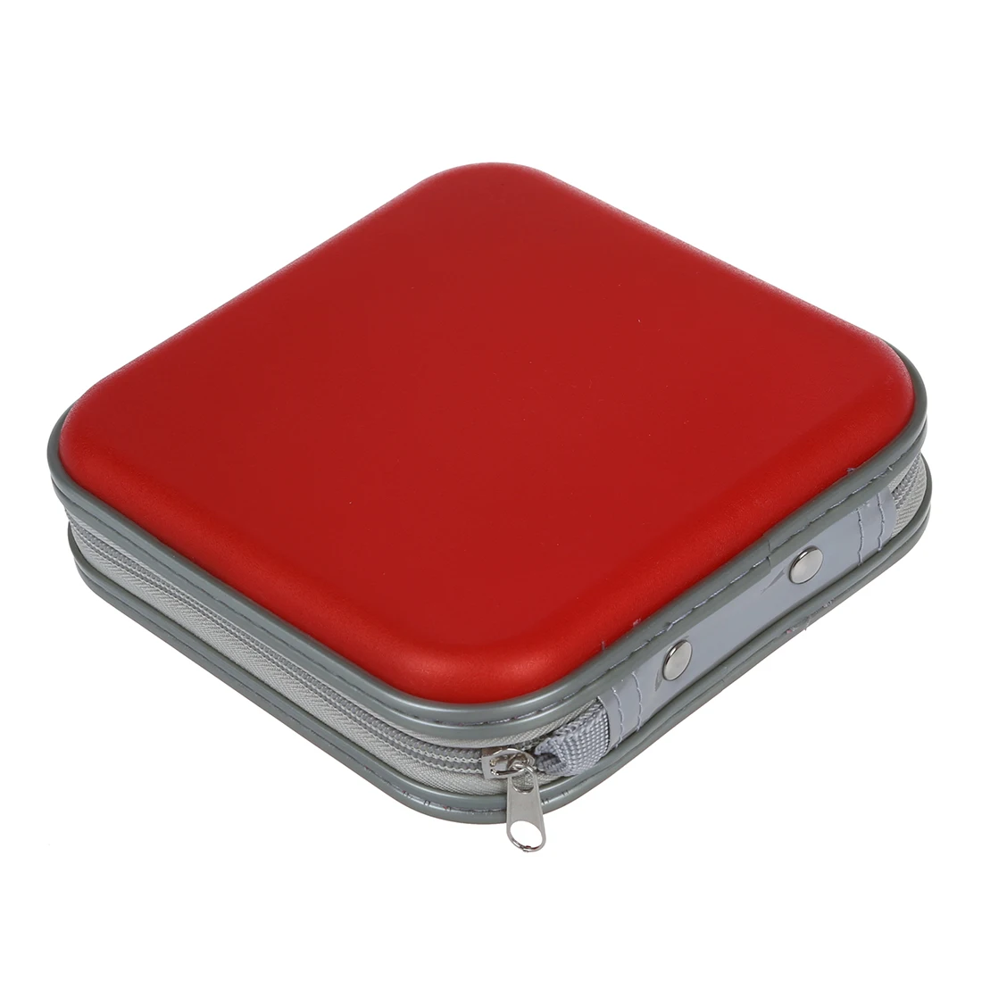 A73E-40 CD DVD Disc Album Storage Carry Case Cover Wallet Sleeve Holder Bag Hard Box - Red