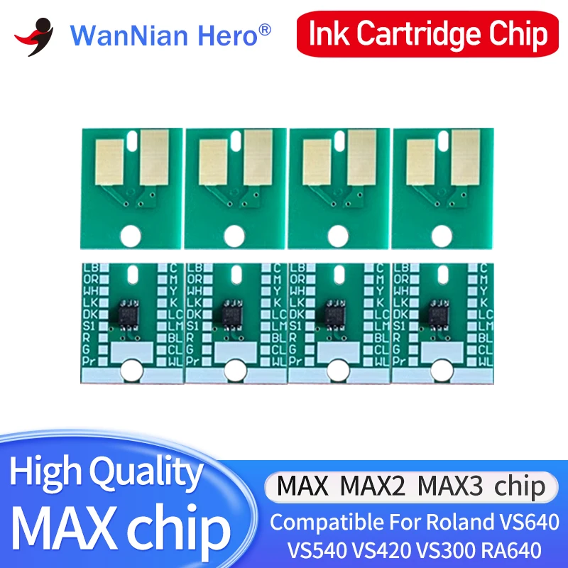 440ml MAX Permanent Chip for Roland RA-640/SC545/RS-640/RS-540/Xj-740/Xj-640/VS-640/VS-540/VS-420/VS-300/XC-540W BN-20 Printer