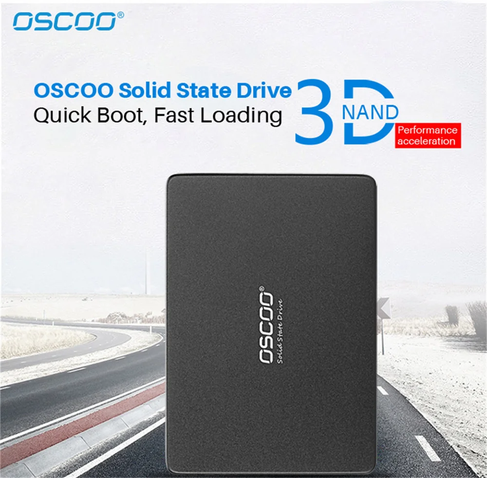 OSCOO 노트북 내부 솔리드 스테이트 디스크용 하드 드라이브, 120GB SSD, SATAIII, 2.5 인치 HDD, 240GB, SATA3, 6 GB/s