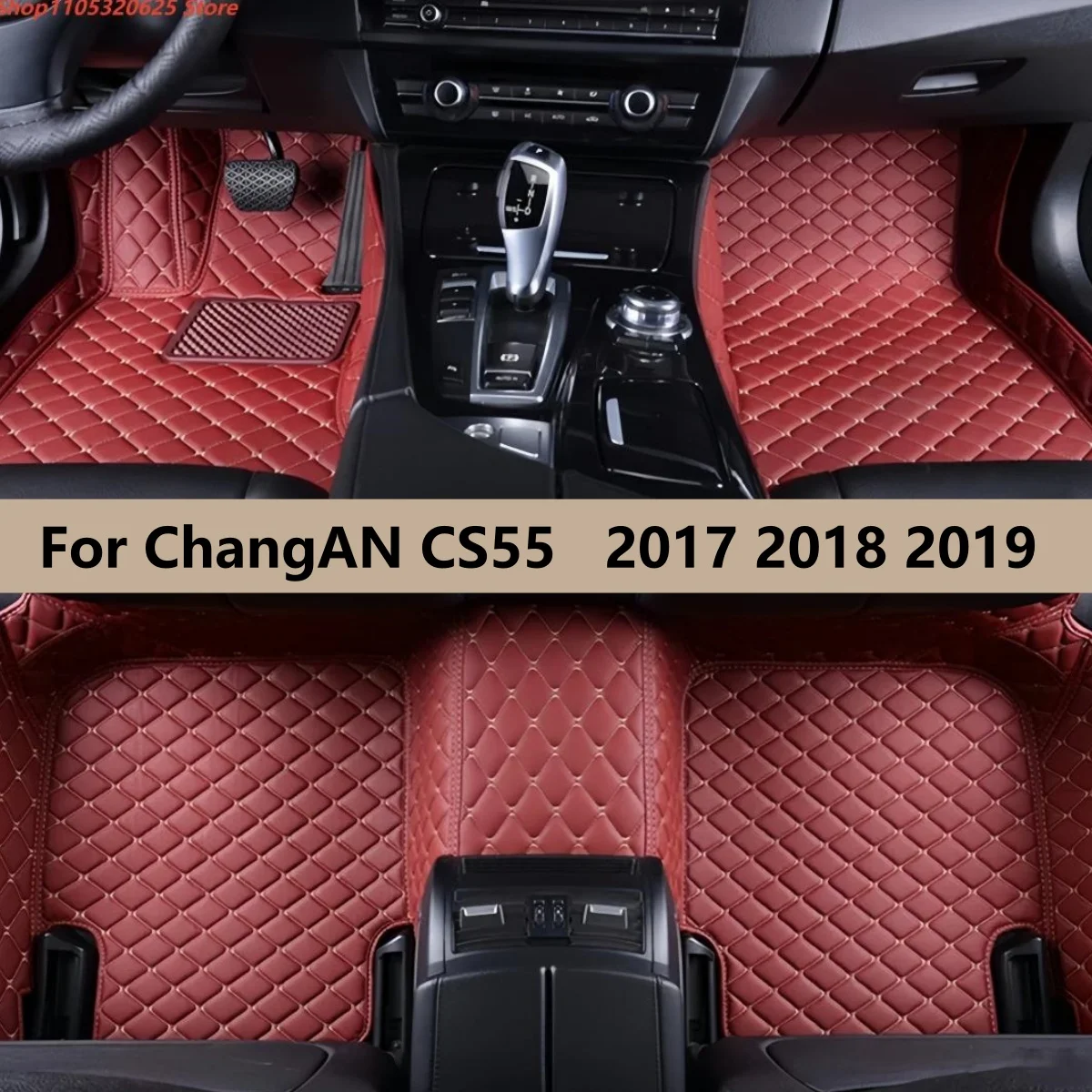 

Car Floor Mats For ChangAN CS55 2017 2018 2019 Custom Fit Front & Rear FloorLiner Auto Foot Pads Carpet Cover Interior Parts