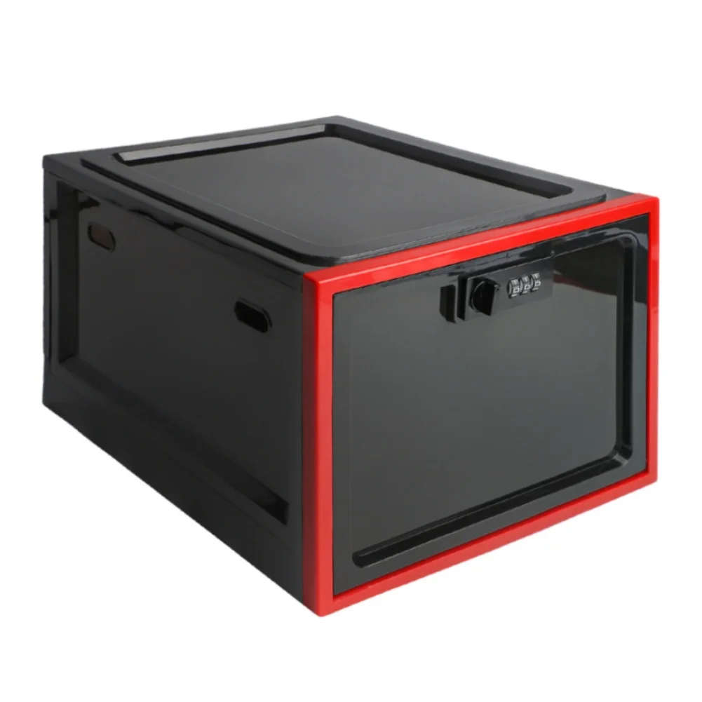 Combination Lock Lockable Food Storage Box for Organized and Secure Storage of Food Medications and Personal Items