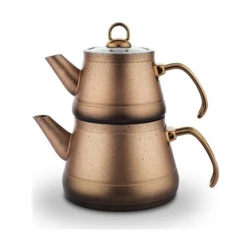 Schafer Jupiter Fireproof Non-Stick 3 Piece Teapot-Gold