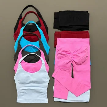 2 Pieces Sportswear Women Yoga Set Gym Clothes Sportswear Yoga Suits Fitness Set…