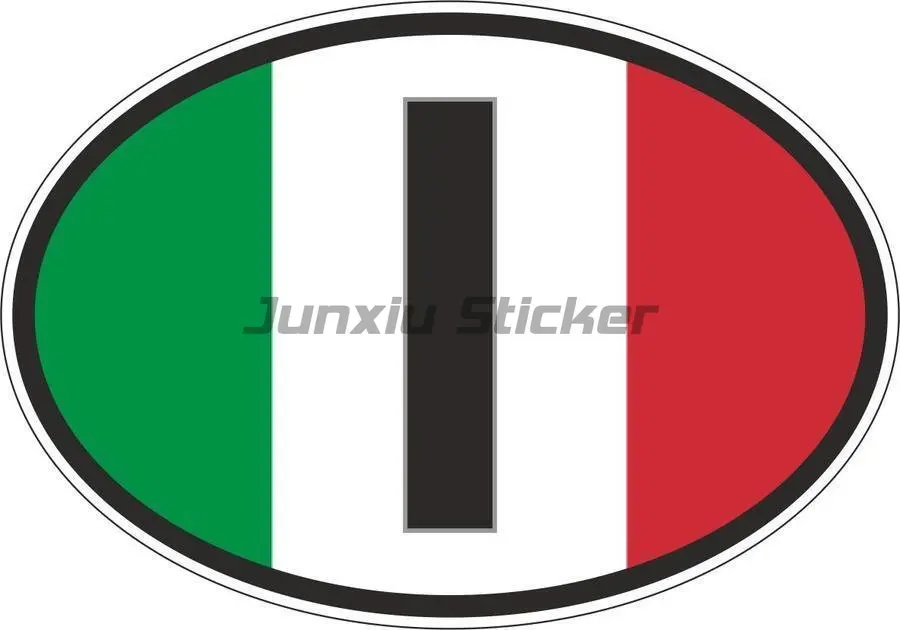 High-Quality Italy Flag Emblem Stickers Durable Vinyl Stickers Laptop Stickers Scooter Bicycle Motorcycle Helmet Sticker Decor