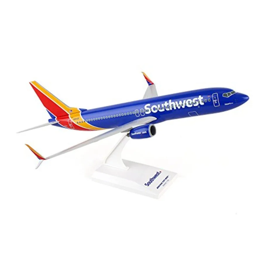 

Southwest Airlines Boeing 737-800 1/130 model kit for aviation display heart blue livery, ABS plastic, includes stand, collecti