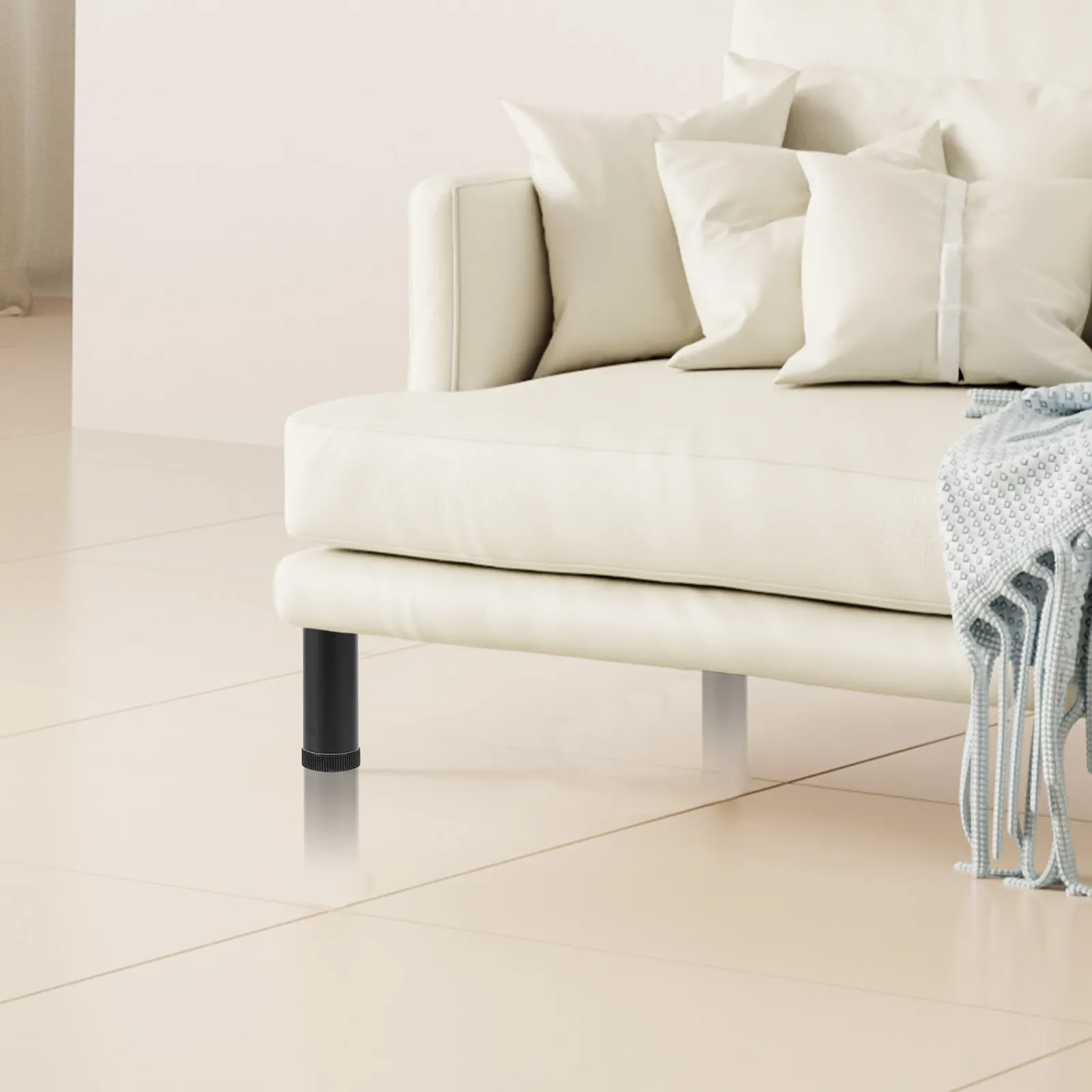 

4Pcs Triangle Aluminum Alloy Furniture Legs Durable Sofa Coffee Table Replacement Metal Legs for Furniture Support