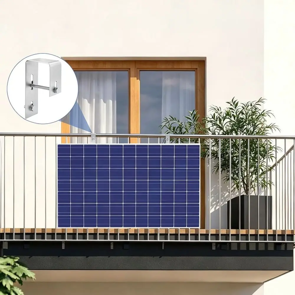 Durable Stainless Steel Solar Rack Hook For Balcony Photovoltaic Panel Mounting Kit For Xiamen Smart Energy Systems