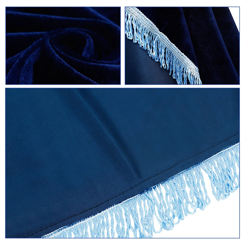 

Cover Upright Velvet Protector Tassel Dust Cloth Piano Luxury Design Dust Proof Decorative Edge Protection Piano