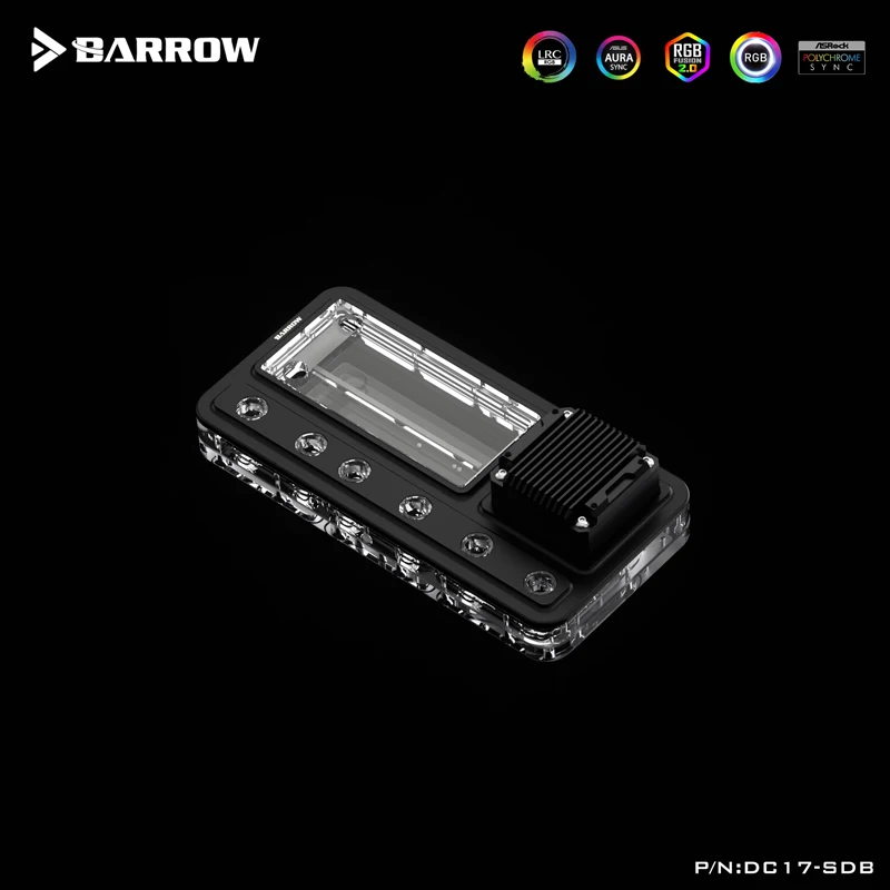 Imagem -05 - Barrow Universal Distro Plate Posição do Radiador Rgb Reservoir Board Bomba Combo Preto ou Branco 120 240 360 Posição Dc17-sdb