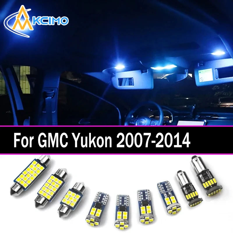 

Kcimo LED For BMWGMC Yukon 1500 2500 (2007-2014Premium Bright LED Interior Dome Map Trunk Light Kit Car Led Lamps Canbus Car LED