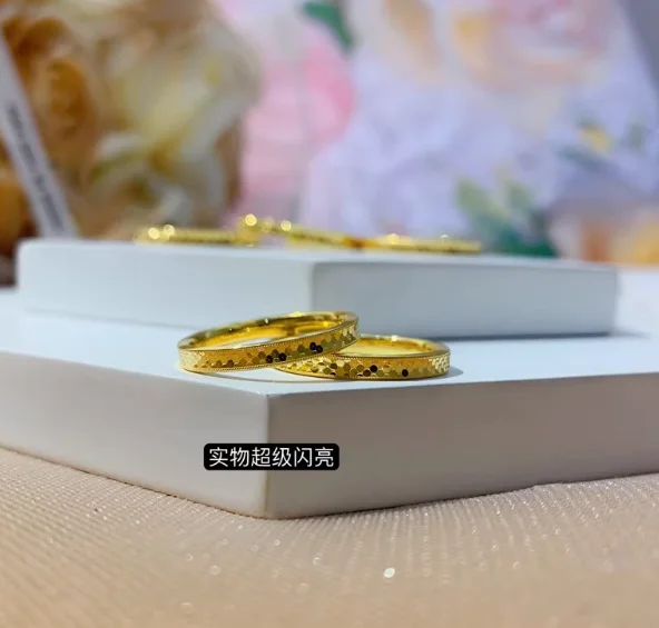 5d hard gold jewelry 24k pure gold rings for womengold  wedding rings