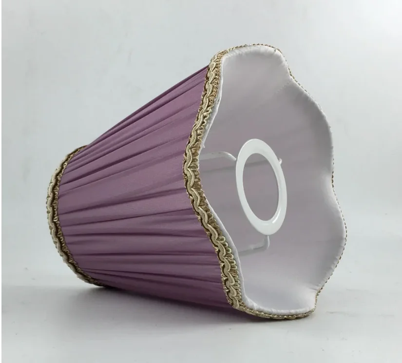 DIA 17cm Purple Color Wall Lampshade , Small Lamp shades DIY, E14 hole 3cm/ E27 hole 4.2cm
