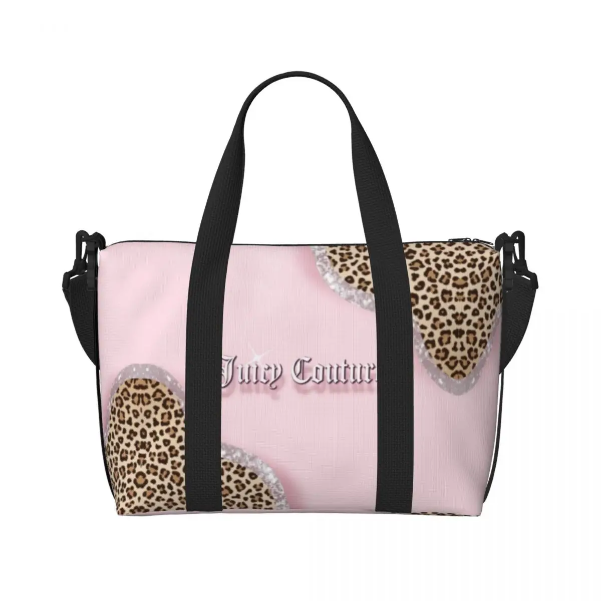 Juicy-Couture Handheld travel bag, large capacity sports and fitness bag, lightweight storage luggage bag