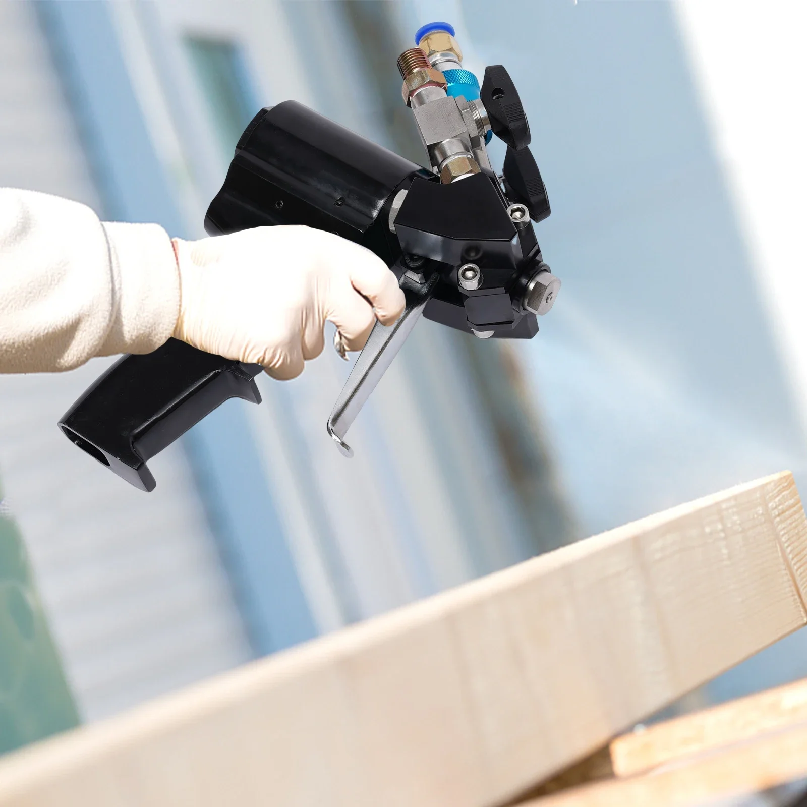 

Polyurethane Foam Spray Gun, 35Mpa PU Foam Spray Gun P2 Air Purge PU Foaming Spray Gun for Residential Construction