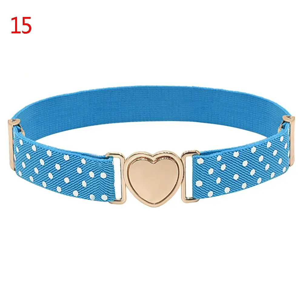 

Fashion Heart Belt Stretch Kids Waist Belt Elastic Belts Dresses Girls