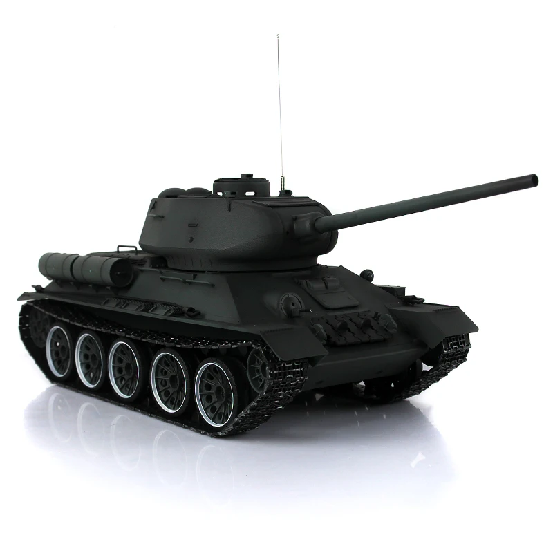 

1/16 Heng Long Pro Ver 7,0 T34-85 RC 3909 360 ° отдача ствола металлические треки колеса с эффектом дыма, бронированная модель резервуара