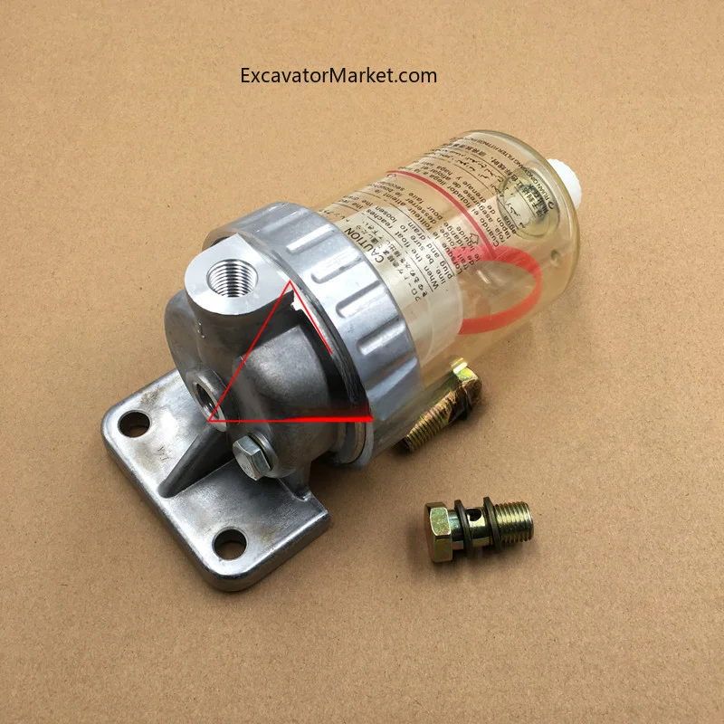 Excavator Spare Suitable for Komatsu PC120/200-3/5/6 oil-water separator assembly diesel filter excavator accessories