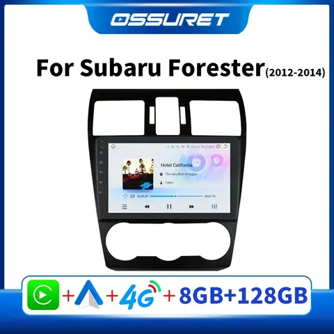스바루 포레스터 MK4 Impreza XV Crosstrek 카플레이, 안드로이드 자동차 라디오 멀티미디어 플레이어, GPS 2012-2014, 9 인치 화면
