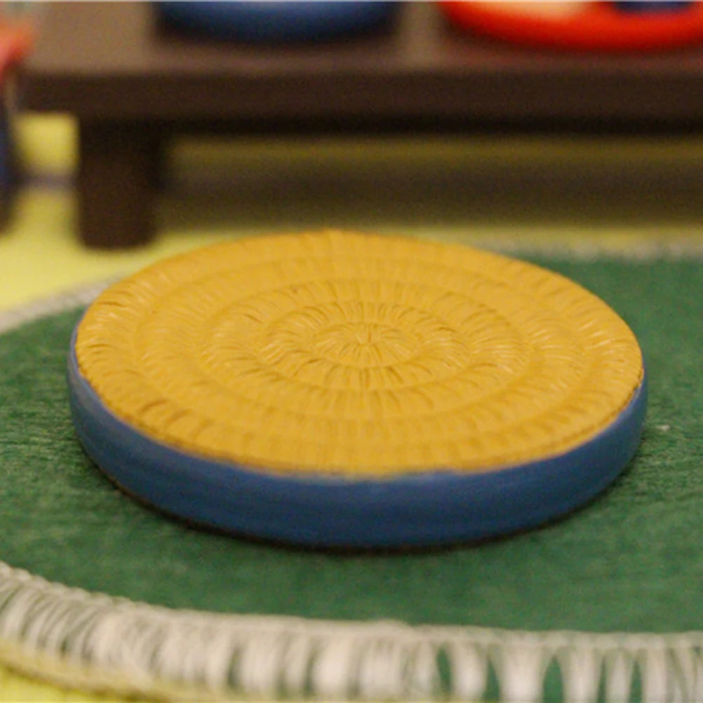 

Round Ornaments Dollhouse Decorations Accessories Tatami Mat Supplies Decors Decorate
