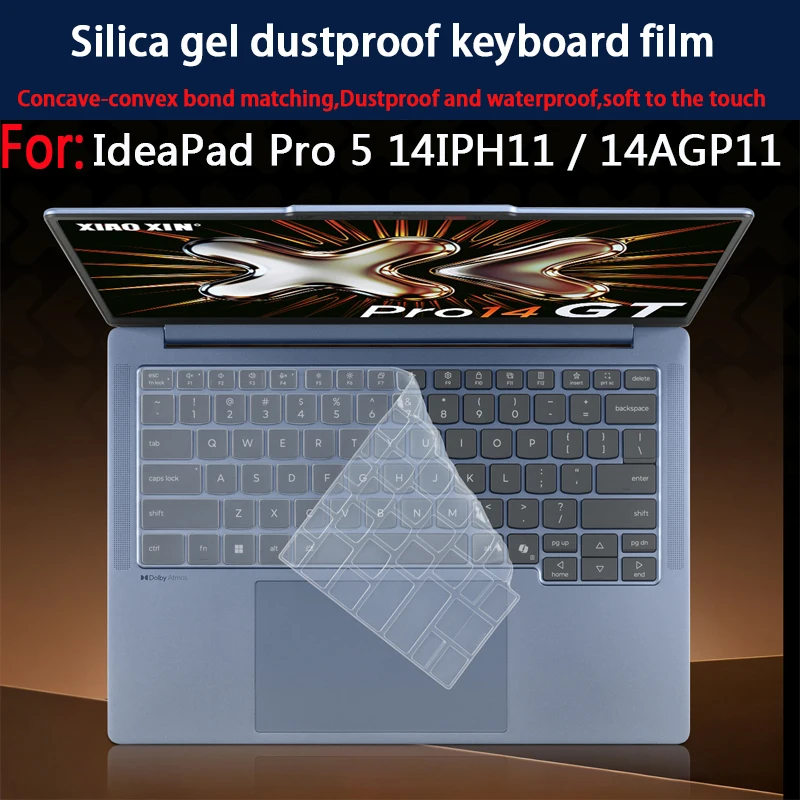For 14-inch IdeaPad Pro 5 14AGP11/14IPH11 Keyboard Film Pro 5a/5i Gen11 Laptop Screen Toughened Film Anti-Blue Protective Film