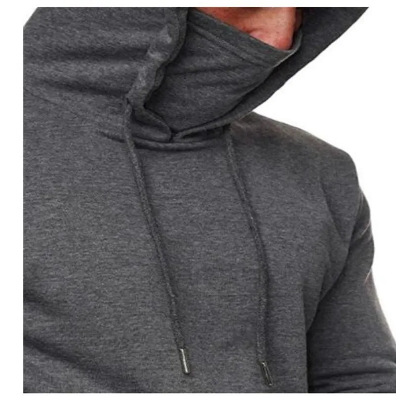 Men's Autumn and Winter Fleece-Lined Hooded Sweatshirt - Cozy Streetwear Pullover Trendy Long-Sleeve Casual Top for Hoodies