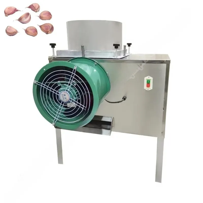 Custom Double Unit Stainless Steel Garlic Separating Machine Wind Blowing Garlic Bulb Splitter For Large Garlic Processing Plant