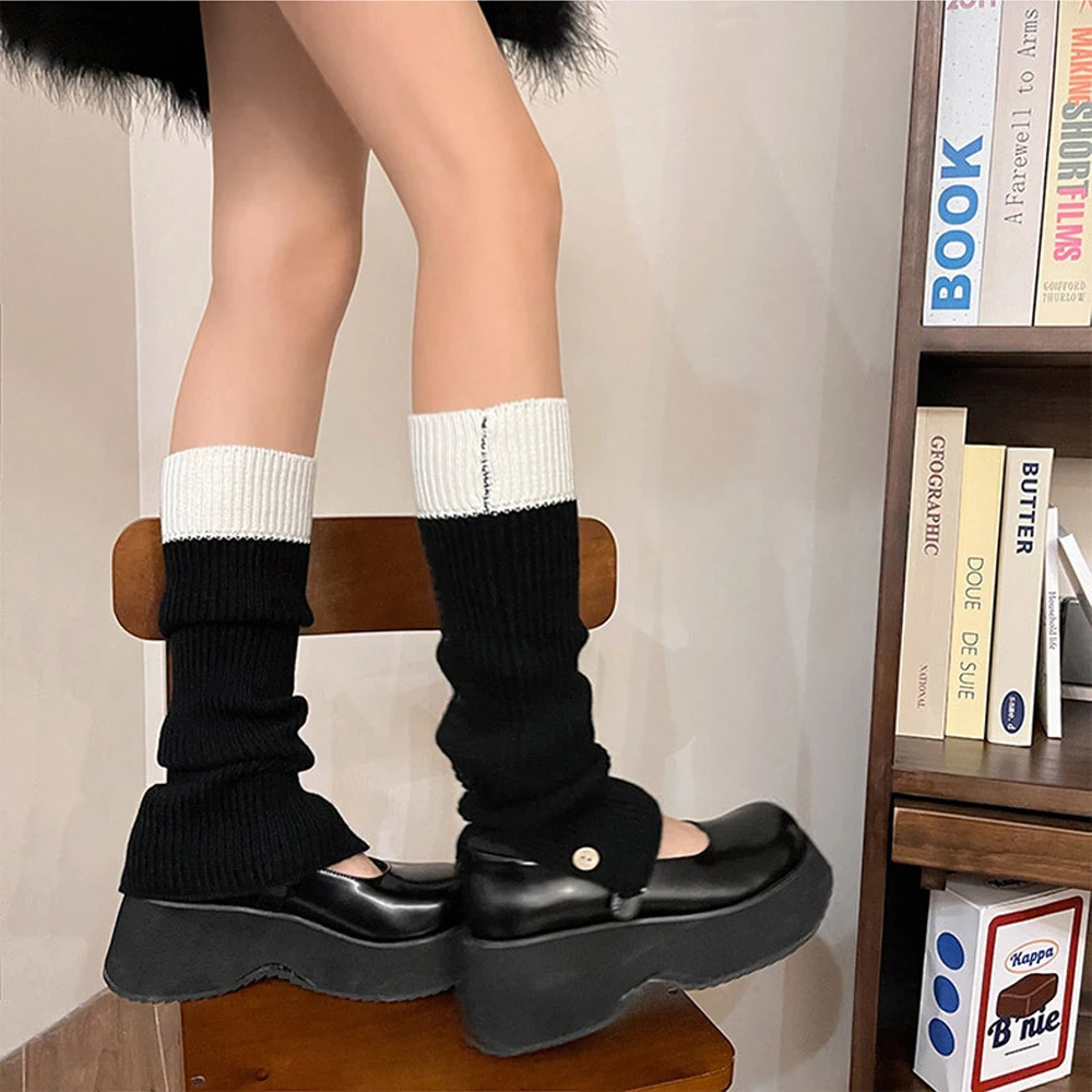 Jambières JK pour femmes, Lolita Girl Harajuku avec de l'espoir Cosplay, chaussette de danse au genou, chaussettes 03 d'extérieur, correspondance de documents