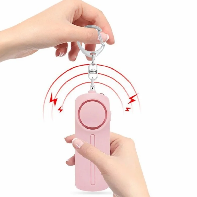130dB Personal Alarms Keychain ABS Material Waterproof Self‑Defense Alert for Hiking Backpacking Outdoor Trips