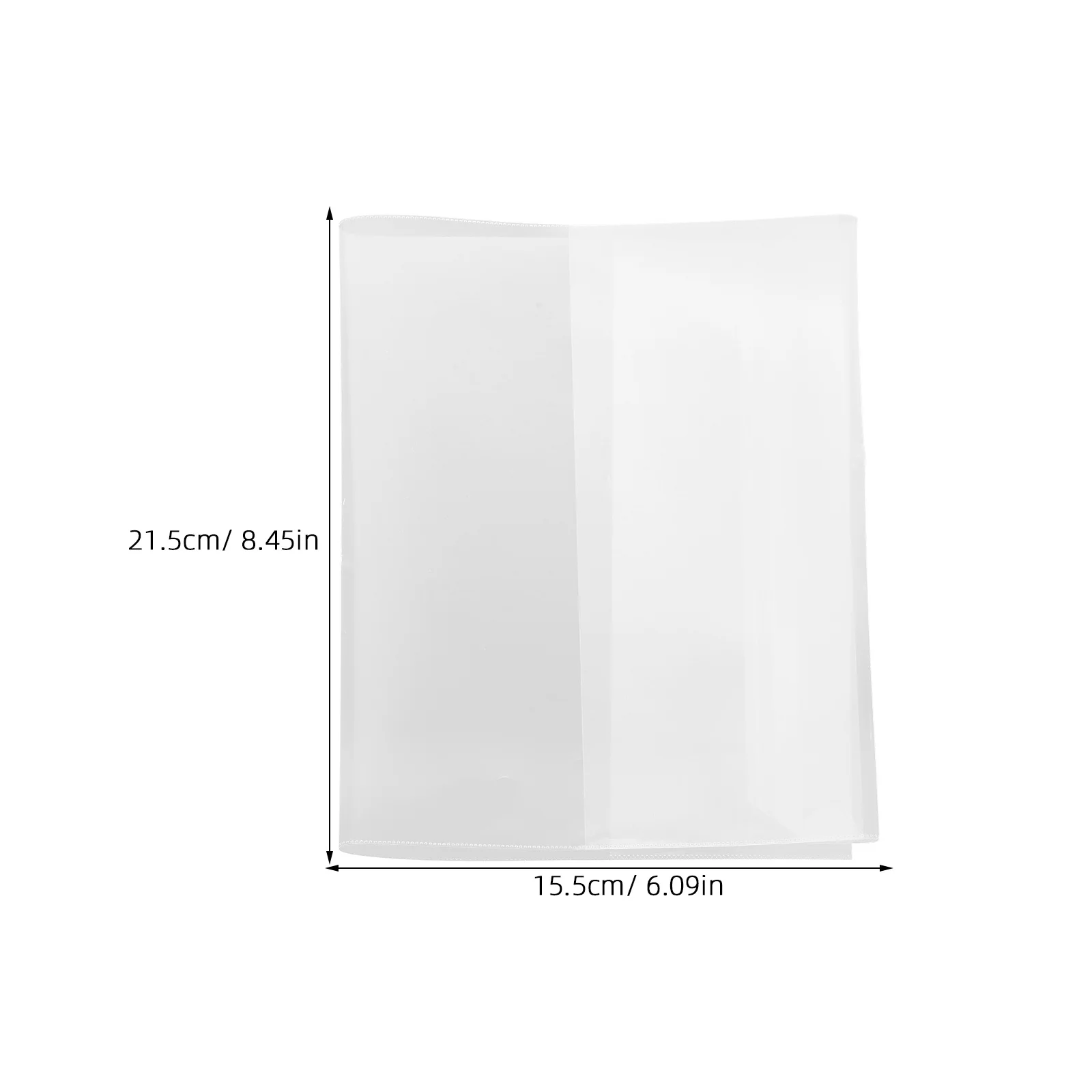 10 قطع من أغطية الكتب الشفافة المقاومة للماء بحجم A5 من البلاستيك الواقي للكتب المدرسية للواجبات المنزلية #5