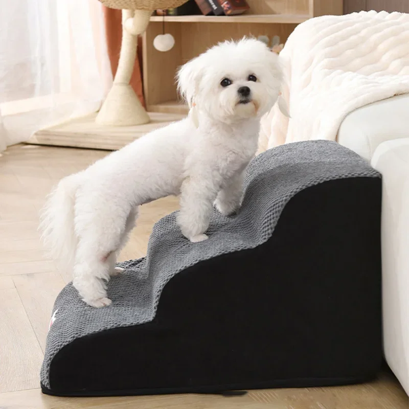 

Dog House Dog Stairs Pet 2/3 Steps Stairs for Small Dog Cat Pet Ramp Ladder Anti-slip Removable Dogs Bed Stairs Pet Supplies