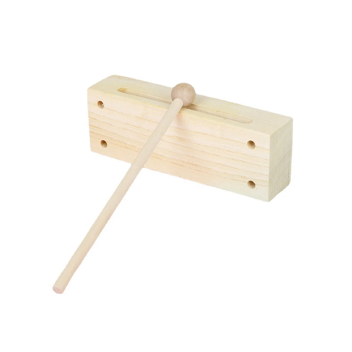 High-Quality Orff Instruments Wooden Percussion Instruments Square Two-Tone Clappers Early Childhoods Education Gift Toy